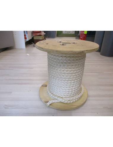 Amarre 14 mm perle blanche 8 brins blancs rt...