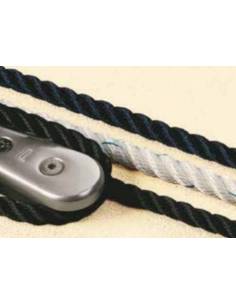 Cabo amarra/ fondeo 3 torones polyester blanco