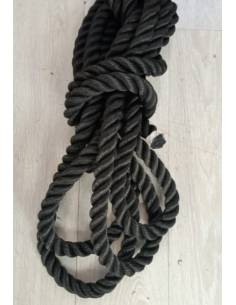 Amarra 30mm/9mts trenzado 3 torones negro superior
