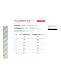 Amarra poliester media tenacidad 16mm 2