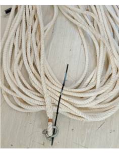 Cabo fondeo 90mts/ 20mm trenzado 3 torones con guardacabo