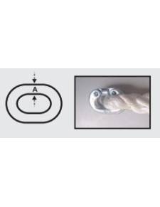 Cabo fondeo 3 torones 16mm/30mts c/ conector 8mm
