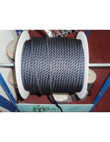 Corde d'ancrage 3 brins 10mm noir rot.1450kgs