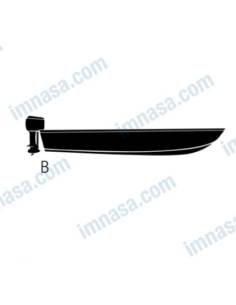 Funda poliester para barca de 3,90 a 4,10mts altura 1.80mts 2