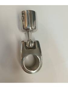 Fijacion balcon toldo en inox 316 para tubo de 25mm  6x97x25