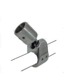Fijacion balcon toldo en inox 316 para tubo de 25mm  6x97x25