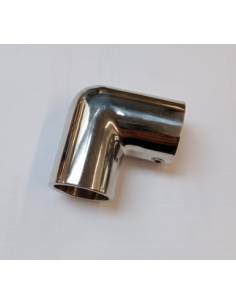 Codo inox 90º para toldo tubo de 25mm