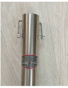 Tuuci accesorio auvent tube en acier inoxydable 58cm... 2