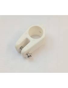 Abrazadera capota tubo 22mm blanco