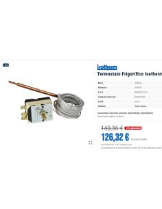 Webasto SEA00043DA Termostato Frigorífico Isotherm 2