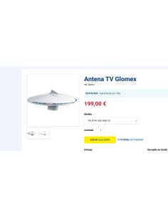 Antena TV Glomex TALITHA AGC 25cm 2