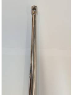 Candelero 25x2mm largo 720mm en acero inoxidable