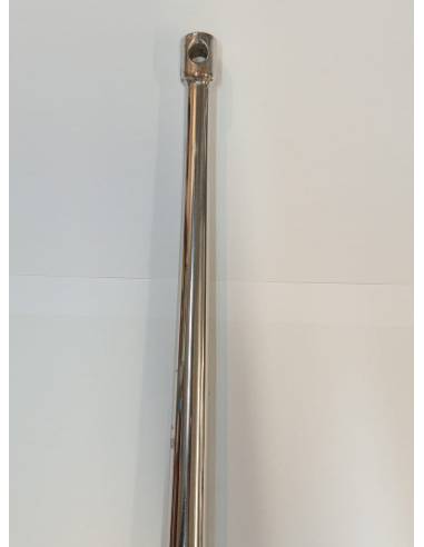 Candelero 25x2mm largo 720mm en acero inoxidable