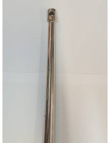 Candelero 25x2mm largo 720mm en acero inoxidable