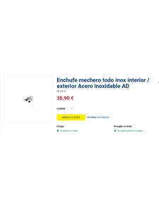 Enchufe mechero todo inox interior / exterior Acero inoxidable AD