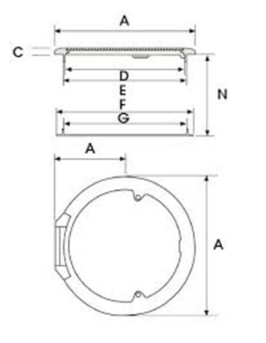 Ojo buey nuovarade 38cm diametro