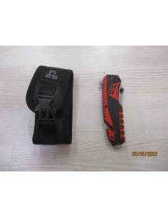 Couteau commando K25 manche G10 rouge et noir (pêche) 2