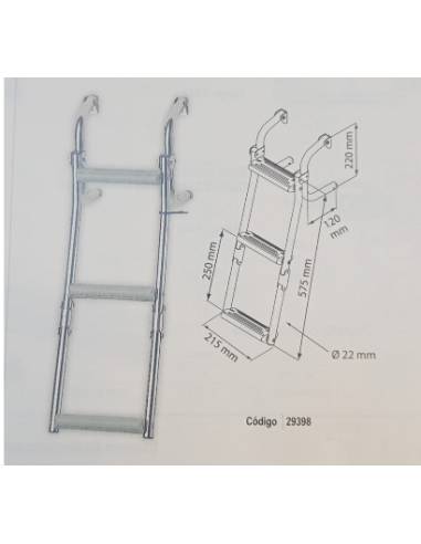 Escalera plegable 316 2+1peldaños