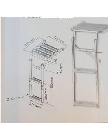 stainless steel platform ladder