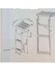 stainless steel platform ladder