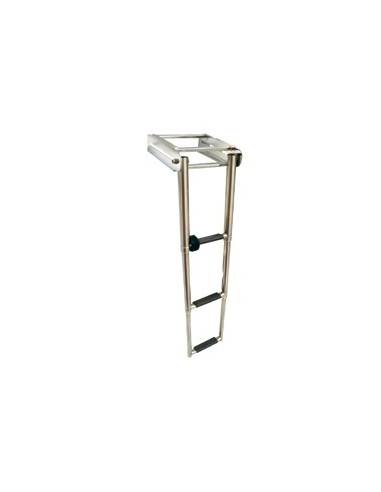 Échelle plateforme 3 marches inox 295x870mm