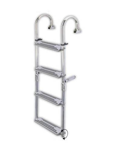 316 stainless steel folding ladder 3+3 steps