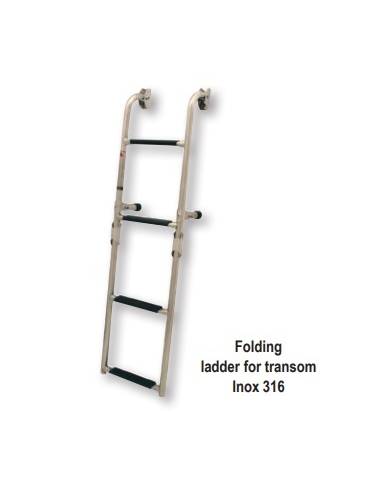 Escalera plegable para espejo de popa inox 2+2...