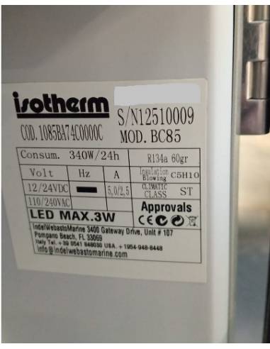 Isotherm nevera modelo BC85  12/24/110/220V 85lts