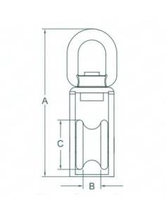 Polea Inox SS316 14mm