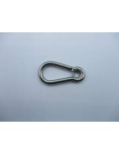Mousqueton INOX-316 avec oeillet 08x80mm