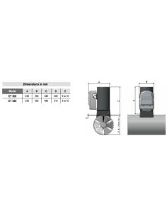 Propeller vorne Thruster ct300 elec duo classic 24v ø300