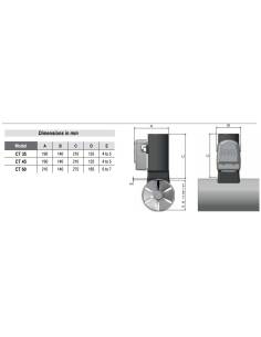 Elica di prua COMPO elec mono CT35 12V Ø125