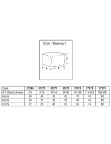 Funda para motor cv 70-150