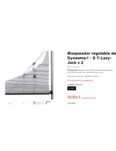 Bloccante Dyneema® regolabile - E T-Lazy-Jack x 2