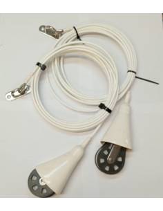 Barton juego poleas simple con cable para lazyjacks 6 mts