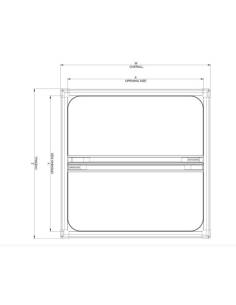 Lewmar  cortina escotilla 367770400 - Persiana plisada... 2