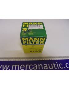 Filtre à huile mann w713/19 sortie
