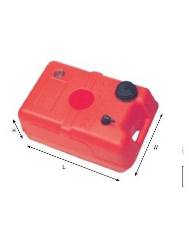 Réservoir hors-bord hdpe 30lts mesures 510x360x270