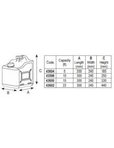 Carburant Jerrycan avec 15 litres versés