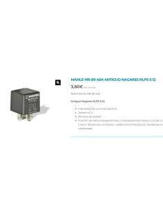 Rele MAHLE MR-89 40A ANTIGUO NAGARES RLPS 5-12