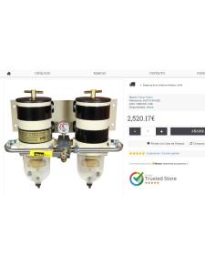 Kit filtro separador agua Racor 75900FHX  outlet