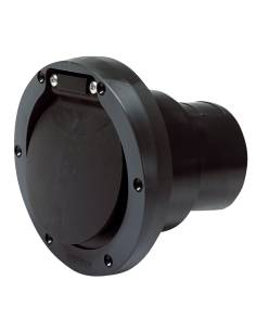Reinforced plastic exhaust outlet with valve