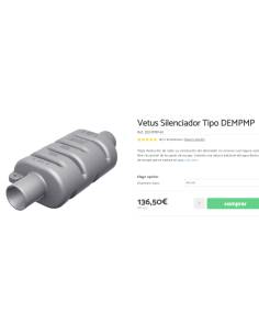 Vetus Silenciador Tipo DEMPMP tubo 40mm 2
