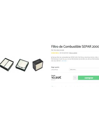 Filtro carburante SEPAR 2000