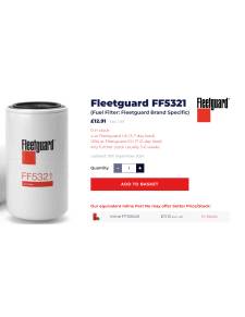 Fleetguard FF5321 fuel filter