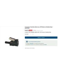 Conector Mercury 3/8 Hembra 2