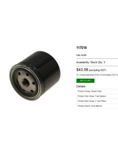 Crom marine 117016 filtro fuel para volvo 2