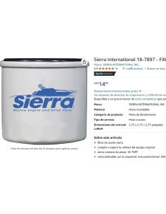 Filtro di olio Sierra 18-7915-1 2