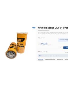 Filtro del gatto olio CAT 1R-0716 2