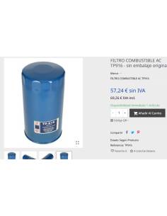 Filtro di carburante AC TP-916 25010778 2